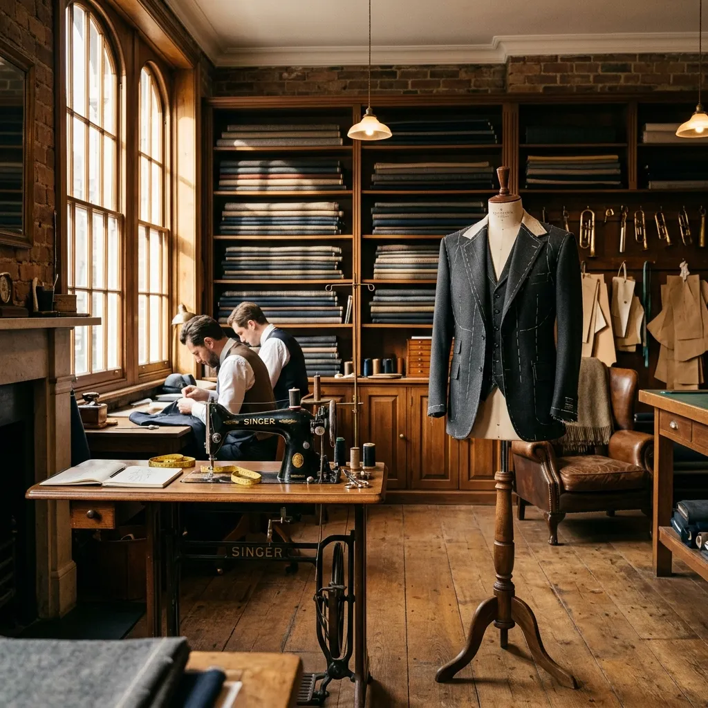 Sorti bespoke atölyesinin iç mekânı